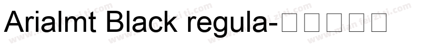 Arialmt Black regula字体转换